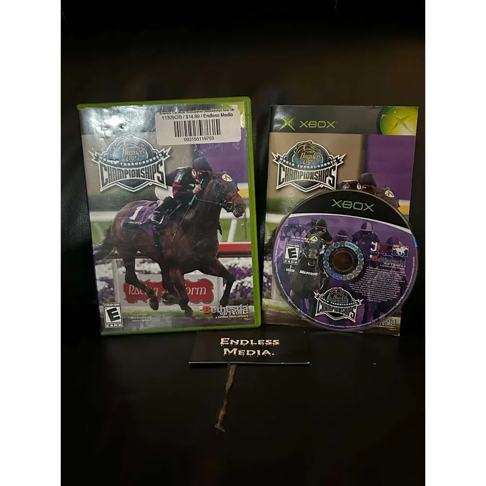 Breeders' Cup World Thoroughbred Championships Microsoft Xbox CIB Video Game